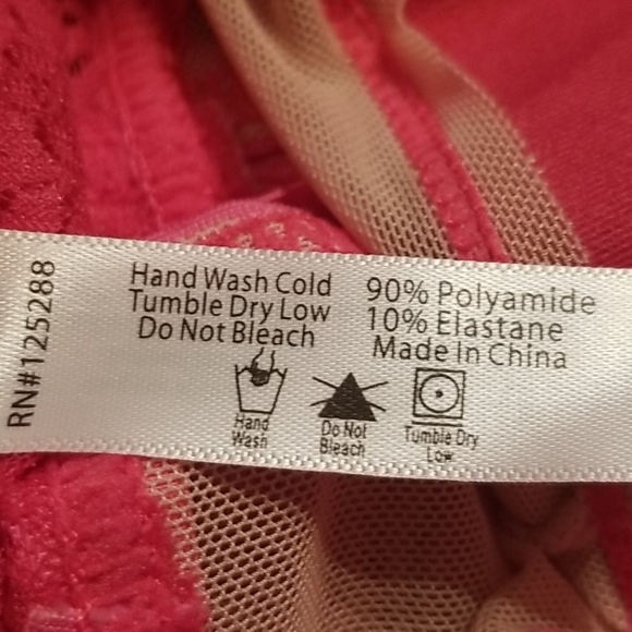 🆕️Medium French Affair Fuschia/nude bodysuit - Picture 8 of 12